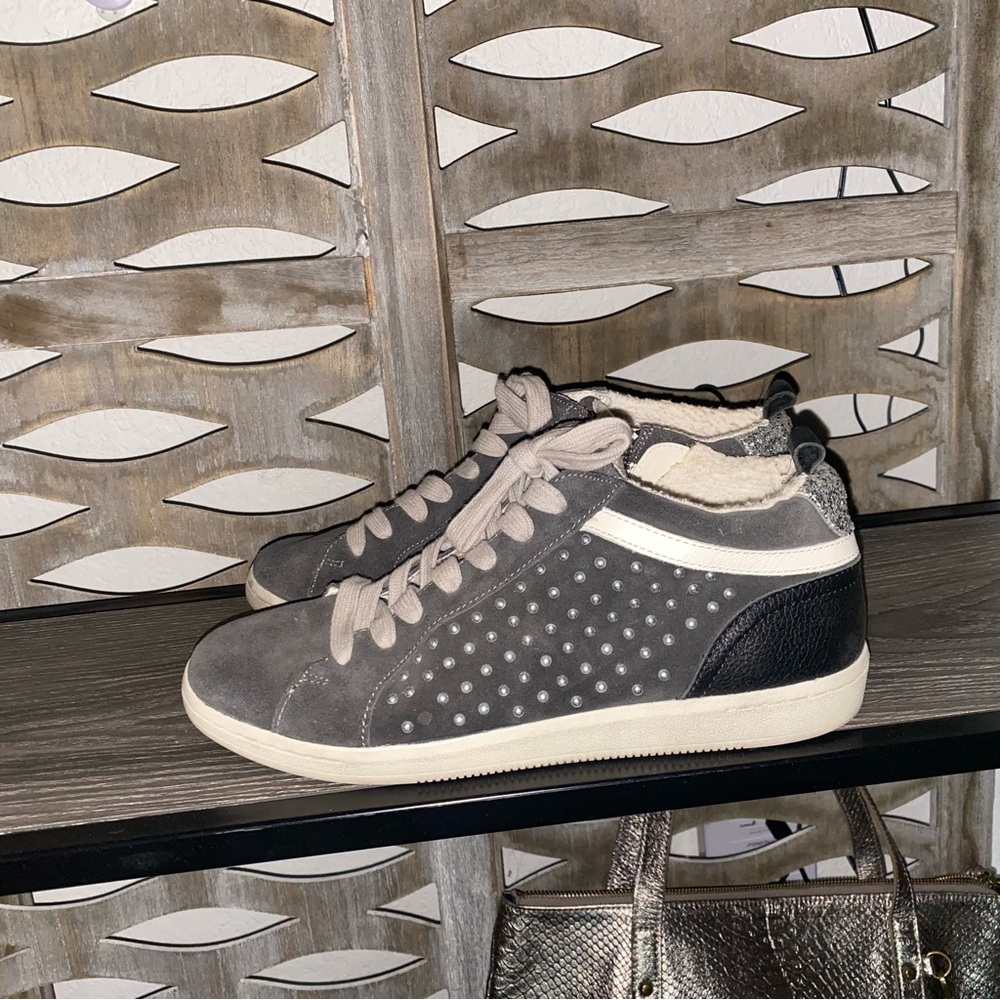 Dolce Vita Gray and Black Sneakers